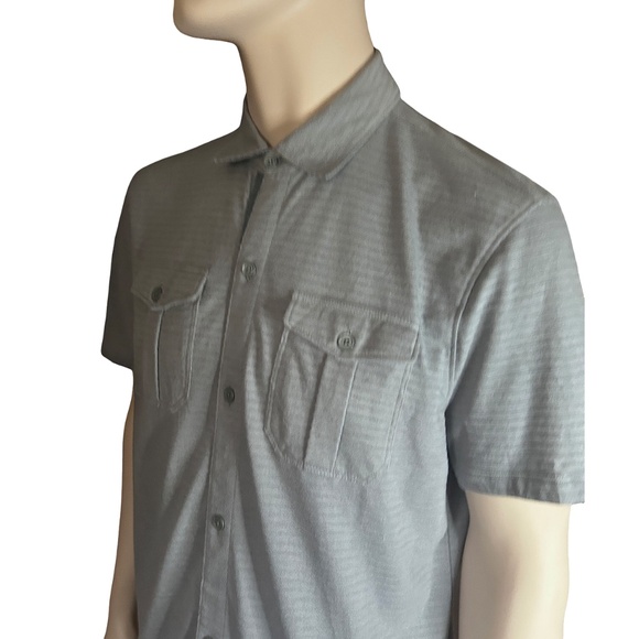 Banana Republic Button Front Shirt Short Sleeve Textured Knit NWT - Picture 8 of 16